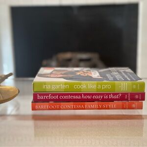 Set of three (3) Ina Garten cook books. Hard cover.